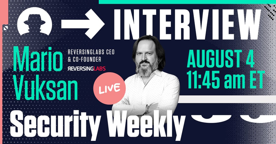 Security Weekly Live Interview with Mario Vuksan